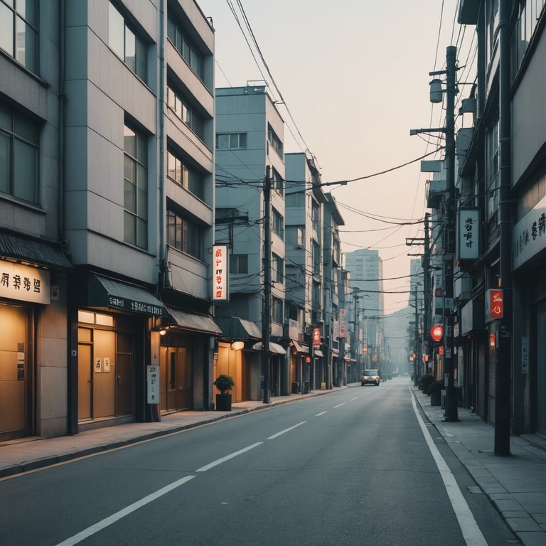 Imagine a peaceful seoul morning where the city slowly awakens, with gentle kpop instrumental tones setting a tranquil mood. The music combines modern electronic elements with traditional korean sounds, offering a perfect backdrop for meditation or a calm start to the day.