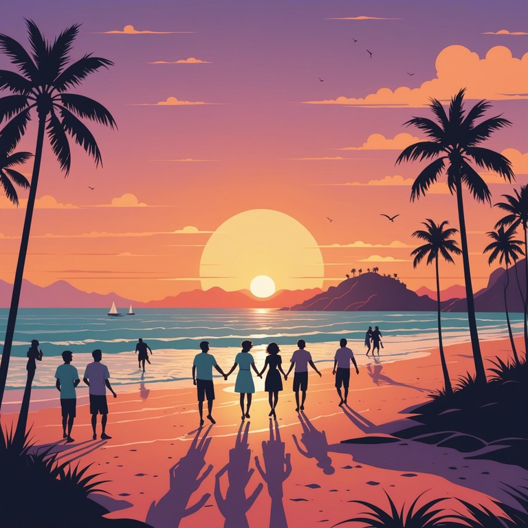 A vibrant and dynamic samba track that captures the essence of a festive summer evening on the beach. The instrumental composition is lively and filled with rhythmic percussions that inspire dancing and joy.