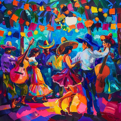 This track features driving percussions, vibrant accordion melodies, and a strong bassline, creating an energetic cumbia dance groove perfect for lively fiestas and vibrant gatherings. The dynamic rhythm keeps listeners on their feet, made for dancing and celebrating life's joyful moments.