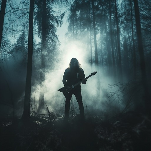 Fusing the powerful energy of metal with calming, ethereal elements, this track takes listeners on a mystical journey. Heavy guitar riffs and dynamic drums blend seamlessly with serene, otherworldly tones, creating a powerful yet tranquil soundscape reminiscent of an enchanted forest.