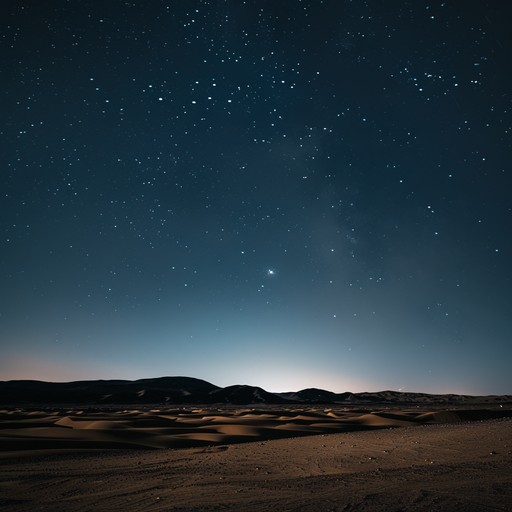 Transport listeners to a starry desert nightfall with this exotic folk composition. Combining the enchanting sound of the oud with ambient textures, the piece evokes the serene beauty of the vast desert under a starlit sky. Embrace harmonies that flow like gentle desert breezes, inviting a moment of tranquility and reflection.