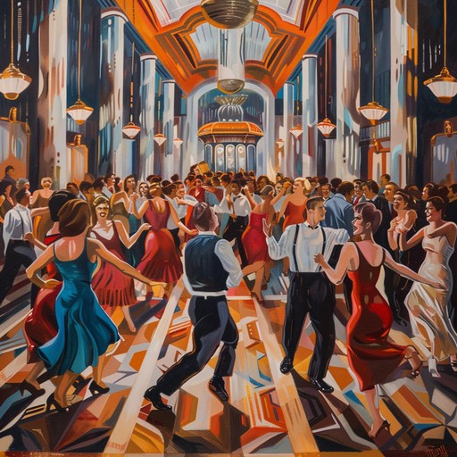 Imagine a grand ballroom filled with elegantly dressed dancers, the air buzzing with excitement as a swing band plays a jubilant tune. The saxophone's melodies soar over the enthusiastic crowd, making it impossible not to smile and dance along.