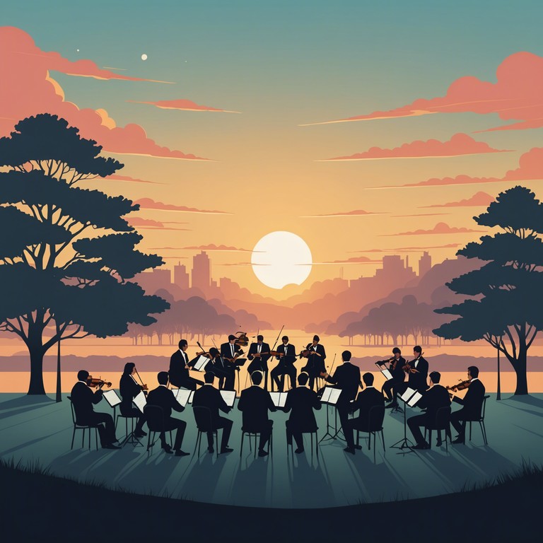 An instrumental that brings to life the first light of dawn in symphonic form, offering a refreshing and grand audio experience, symbolizing new beginnings and the beauty of nature.