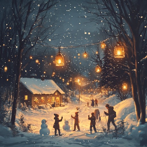 An enchanting composition blending traditional holiday sounds with lively rhythms, evoking the wonder and joy of festive gatherings.