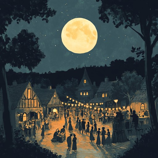 A jubilant folk melody that combines the lively sounds of the fiddle with the rhythmic strumming of the guitar. This song evokes images of a joyous village festival under a harvest moon, celebrating the season’s bounty. The tune rises and falls with energetic crescendos, capturing the spirit of merriment and camaraderie. It's a danceable piece that encourages foot tapping and smiling faces, perfect for any communal gathering or festive event.