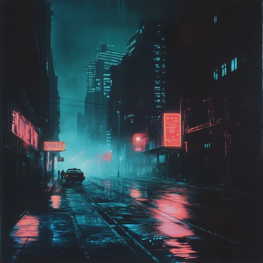 Immerse in a track where 1980s nostalgia intersects with visionary futuristic landscapes, encapsulated by vibrant, pulsating synthesizer rhythms and atmospheric soundscapes that evoke a world where past and future merge. The melody is underpinned by a rich bassline and sweeping arpeggios that transport listeners to a neon lit city at dusk.