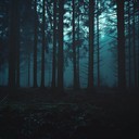 chilling echoes through dark, mystical forest ambiance