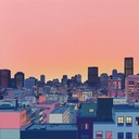 soothing cityscape music for relaxation.