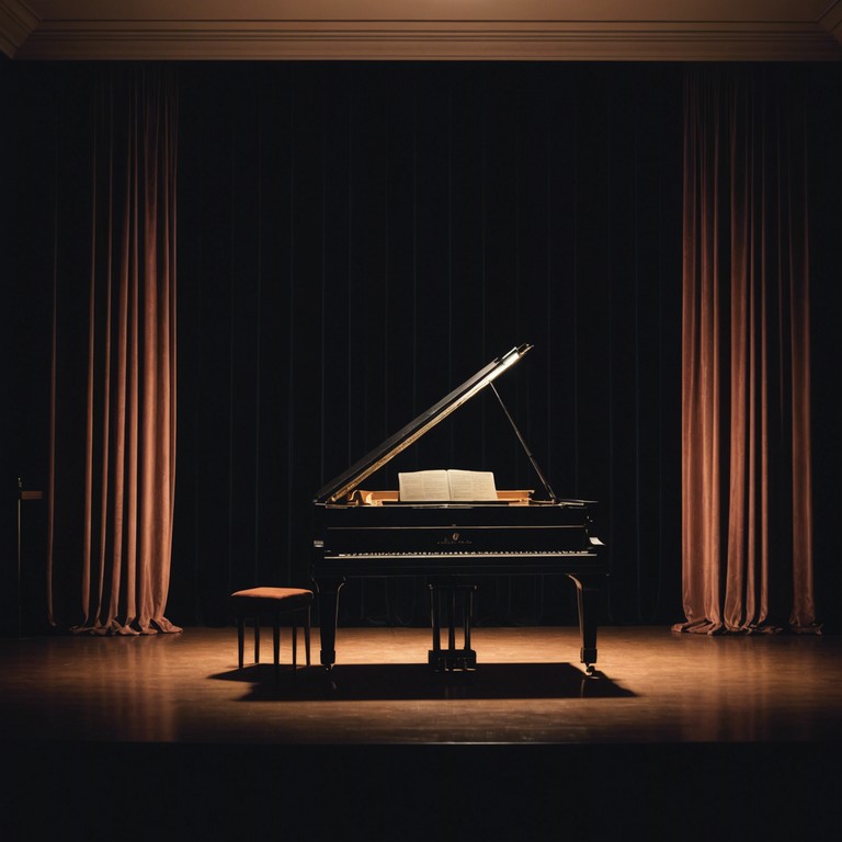 This instrumental track combines the mystical vibe of a moonlit night with the intimate yet theatrical atmosphere typical of cabaret. The melody, primarily carried by a grand piano, weaves through the shadows of romance and mystery, perfect for a reflective evening or a sophisticated gathering.