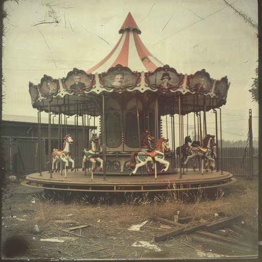 An instrumental piece that evokes the bittersweet memories of a bygone carnival, combining playful whimsicality with an undercurrent of sadness. Inspired by old time circus music, it uses a calliope and muted strings to create a nostalgic yet emotionally complex soundscape, offering a somber counterpoint to the typically cheerful carnival atmosphere.