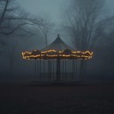 creepy tunes echo through deserted fairgrounds