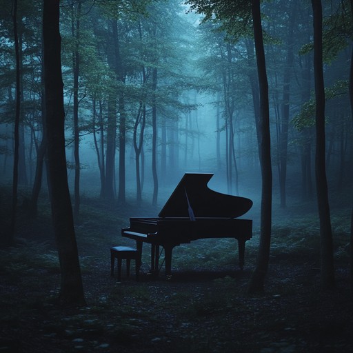 A fusion of delicate piano and subtle string arrangements creates a sophisticated dark atmosphere. The music explores themes of introspection and mystery, guiding the listener through an elegant yet haunting soundscape. The minimalist approach allows each note to resonate, emphasizing the emotive depth of the composition.