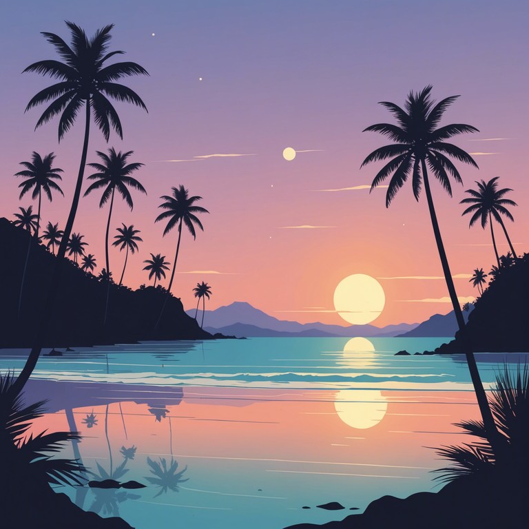 A gentle musical piece designed to echo the serene and introspective atmosphere of a tropical evening by the sea. This track uses the tranquil tones of a steel drum to evoke a sense of deep reflection and peace.