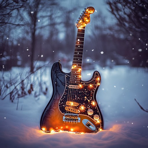 An energetic instrumental track that fuses blues rock elements with festive melodies, featuring catchy guitar riffs and a lively rhythm to evoke the joy of the holiday season