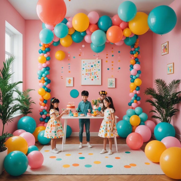 Designed specifically for kid friendly environments, this track uses reggaeton beats to enhance the energetic vibe of a children's party or play date, supporting activities that require both fun and movement.