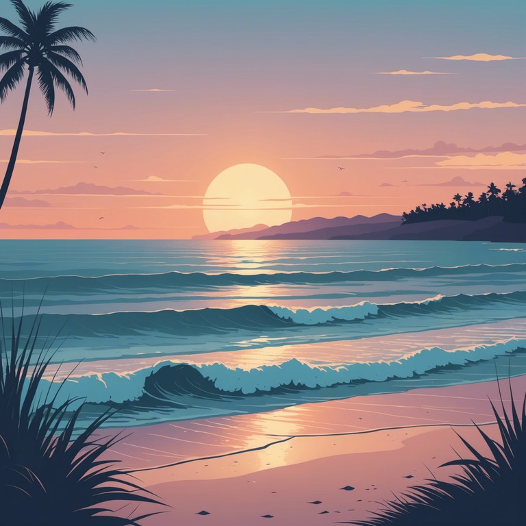 This track features dreamy and serene synthesizer layers that evoke the peaceful ambiance of a sunset fading into twilight. The soundscape is designed to transport the listener to a state of relaxation and introspection, perfect for unwinding after a long day. The melody is both nostalgic and futuristic, providing a comforting yet intriguing auditory experience.