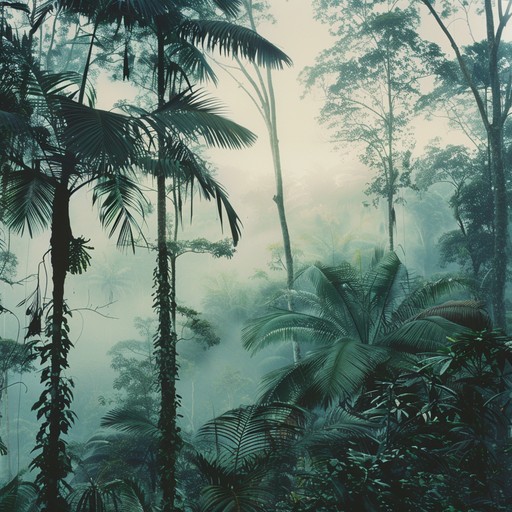 Integrating the gentle whispers of rainforest ambiance with the soothing tunes of eastern flutes, crafting an otherworldly and peaceful soundscape.