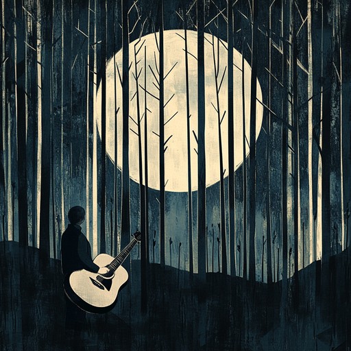 A deeply intimate instrumental piece featuring a melancholic acoustic guitar that carries a haunting melody through quiet, moonlit landscapes. The song evokes feelings of solitude and introspection as it weaves gentle harmonies amidst the shadows of a silent forest.