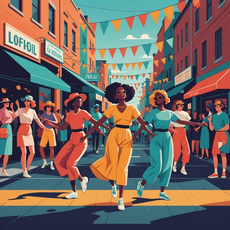 This track paints a vivid auditory canvas of a festive street carnival, where every beat mirrors the pulsating energy of joyfully dancing crowds. Electrifying rhythms promote a wave of happiness akin to the annual rio carnival, accentuated by dynamic interplays of syncopated samba rhythms. A kaleidoscope of sounds creates an unforgettably bright and energetic atmosphere.