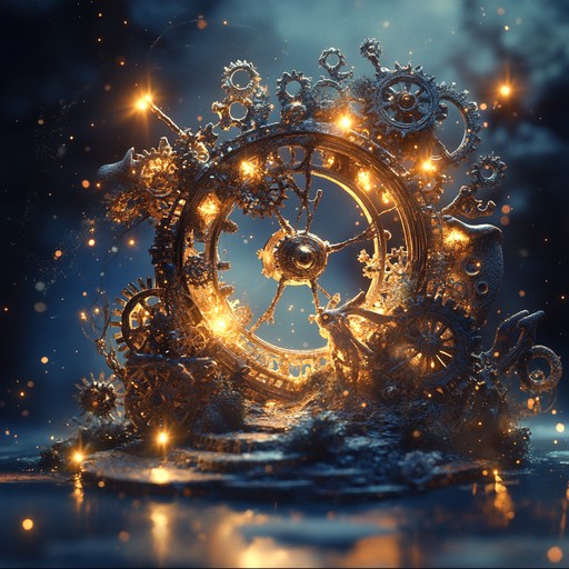 This instrumental track is a whimsical journey through a clockwork fantasy world, where mechanical beings dance to enchanting music box melodies. It captures a sense of playful magic and childlike wonder, inviting listeners to immerse themselves in a dreamlike adventure.