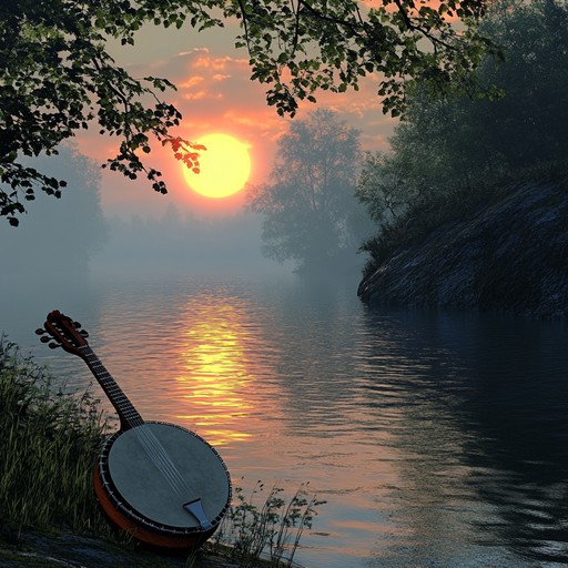 This instrumental track weaves together uplifting and joyful melodies with the spirited rhythms of bluegrass. Featuring a dynamic interplay between banjo and fiddle, the track captures the essence of a hopeful sunrise over a serene river, invigorating the listener with positivity and warmth. The steady beat keeps the energy light and forward moving, echoing the promise of a new day.