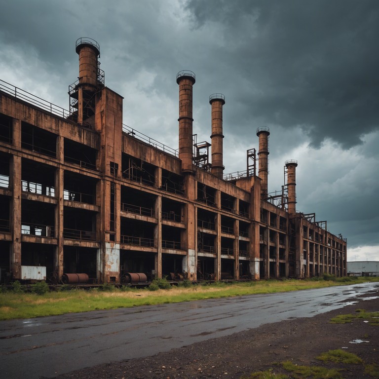 This track combines the rough textures of experimental rock with a gritty, industrial atmosphere. Traditional rock instruments get an edgy twist with added distortions and unconventional rhythms, evoking an imagery of abandoned factories and urban decay.