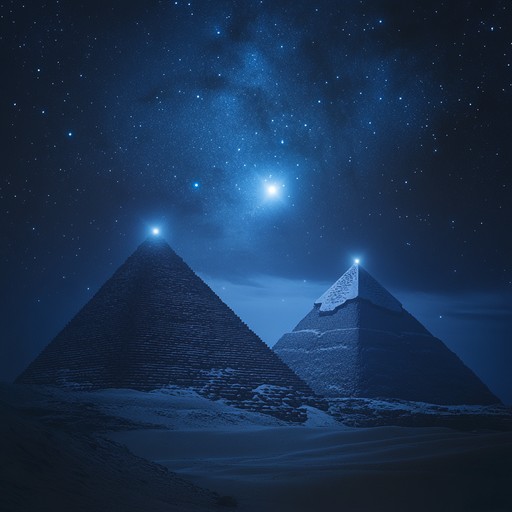 An instrumental trance track combining enigmatic melodies inspired by ancient egyptian music with hypnotic electronic rhythms, creating a transcendent journey through time.