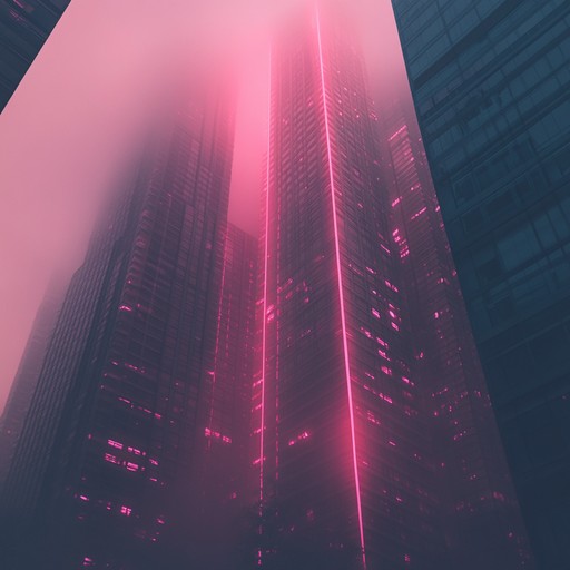 Dive into a neon lit dystopia, pulsating with aggressive beats and eerie synths, where shadows hint at unseen dangers and the ambiance is persistently dark and foreboding.