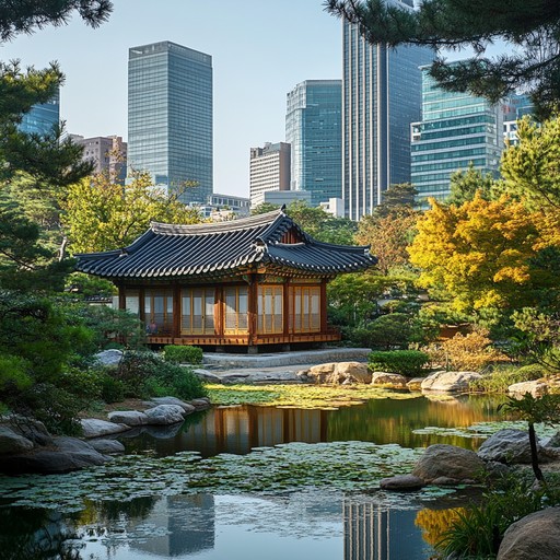 Imagine strolling through neon lit streets of seoul where the ancient and the ultra modern merge seamlessly, creating a dynamic urban rhythm that's both exhilarating and grounding. This musical piece embodies the vibrancy of modern day south korea, where history resonates in every beat.