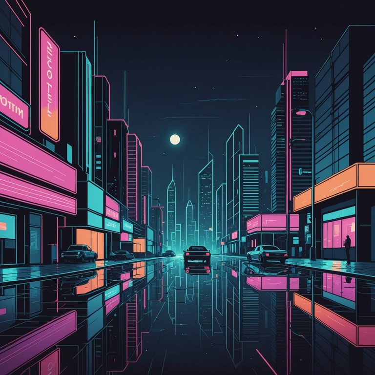 Imagine wandering through a neon lit cityscape under a gentle rain where enigmatic synthesizer melodies intertwine with sharp, modern future bass beats, creating an atmosphere that is both inviting and mysterious. This track captures the essence of an urban midnight, mixing digital and analogue sounds to evoke a feeling of wandering through a dreamscape.