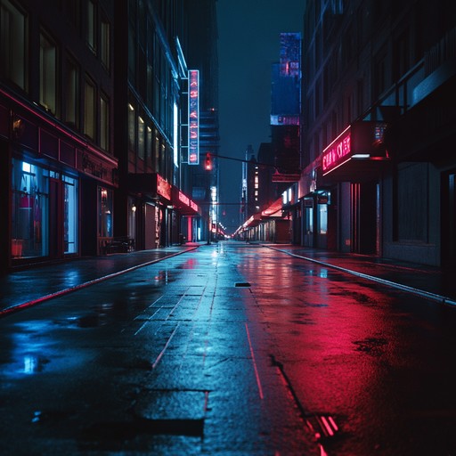 An instrumental track that blends modern hip hop beats with atmospheric sounds to depict the energy and mystery of the city at night, featuring rhythmic percussion and ambient textures to create a captivating urban soundscape.