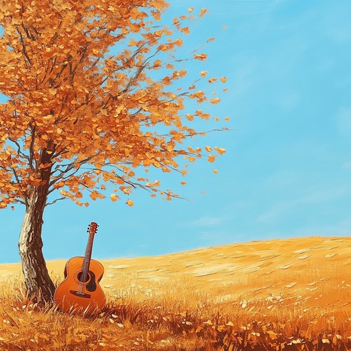 A soothing instrumental folk rock piece that blends gentle acoustic guitar melodies with soft percussion, evoking images of peaceful countryside landscapes bathed in the golden hues of autumn. The song flows gracefully, creating a relaxing atmosphere that calms the mind and soothes the soul.