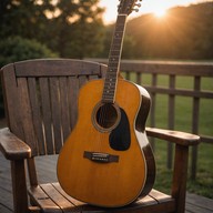 gentle guitar strums fill quiet evenings