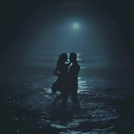 The song features a melancholic blend of soft acoustic guitar melodies intertwined with subtle ambient synths, creating a soundscape that captures the solitude of a moonlit beach. The sound progresses from soft introspection to a hopeful, uplifting bridge, reflecting the ebb and flow of the sea at night