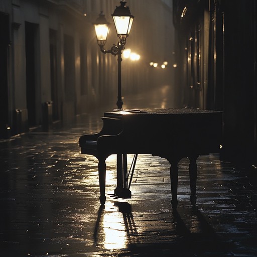 A deeply moving piano piece weaves through minor chords and melancholic melodies. The atmosphere is subtly ornamented with tasteful strings, creating an elegant layer of sorrow and introspective beauty. Each note resonates with a lingering sadness, drawing the listener into a contemplative state.