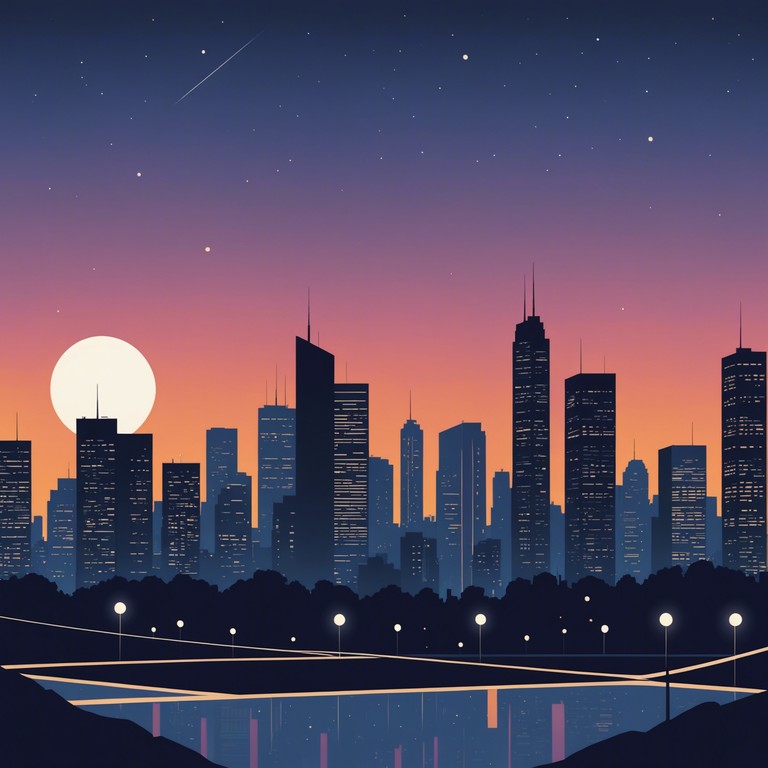 In this track, the gentle hum of a city at night blends beautifully with subdued beats, crafting an atmosphere of reflective solitude. The music echoes the peaceful isolation of urban twilight, where each beat represents the throbbing heart of the cityscape, inviting listeners to explore the layers of their own thoughts against the backdrop of a nocturnal metropolis.