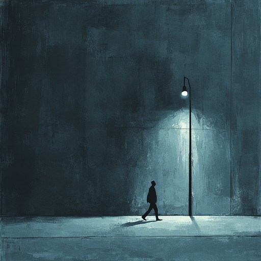 An instrumental dance rock piece that captures the melancholic feeling of wandering through deserted city streets at night, blending somber melodies with rhythmic beats to evoke a sense of solitude and reflection.