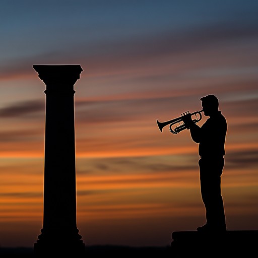 A melancholic piece played on a lone trumpet, capturing the essence of a military funeral. The music evokes the profound sense of loss and honor, with brass melodies and soft, rhythmic marches, weaving a powerful tribute to the ultimate sacrifice of fallen heroines and heroes.