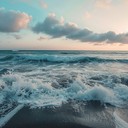 serene tropical beach ambience with distant seagulls