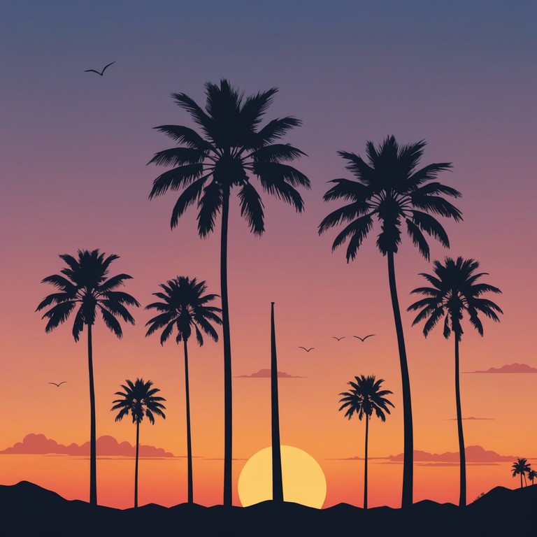 Imagine a serene beach as the sun sets, casting a warm golden hue across the sky. The gentle sound of a steel drum plays a melodious tune that merges seamlessly with the rhythmic crashing of the waves. This piece transports listeners to a tranquil, exotic escape, where each note embodies the peaceful sway of palm trees in a light tropical breeze.