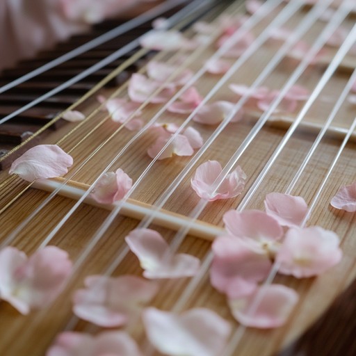 A calming instrumental piece featuring the traditional sounds of the koto blended with ambient elements, inspired by the serenity of falling cherry blossoms.