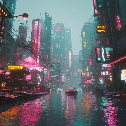 An energetic yet whimsical instrumental, combining playful electronic sounds with glitchy cyber punk elements. Imagine a mischievous adventure through a neon lit city, where every corner hides a new, electrifying discovery