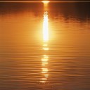 reflective serene evening melodies with a glittering golden touch