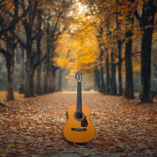 A gentle blend of soft rock harmonies featuring tender guitar melodies that evoke feelings of warmth, comfort, and a deep sense of relaxation amidst a picturesque autumn setting. Perfect for creating a peaceful and reflective atmosphere