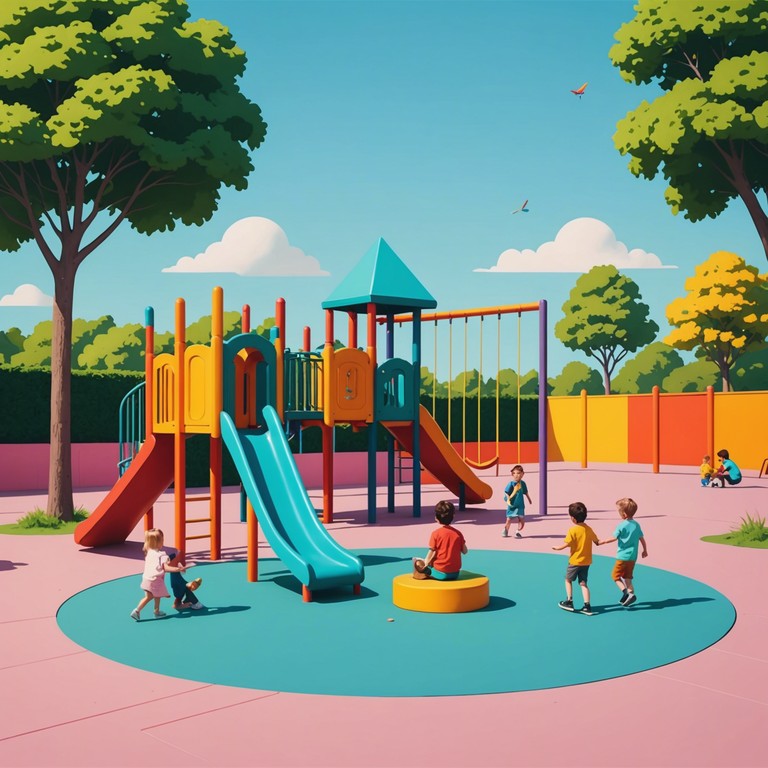 A playful and engaging instrumental track designed to enhance the mood of children's playtime, featuring upbeat rhythms and catchy melodies that invite kids to dance and enjoy themselves. This music delivers a seamless blend of warmth and rhythm specifically tailored for child friendly environments.
