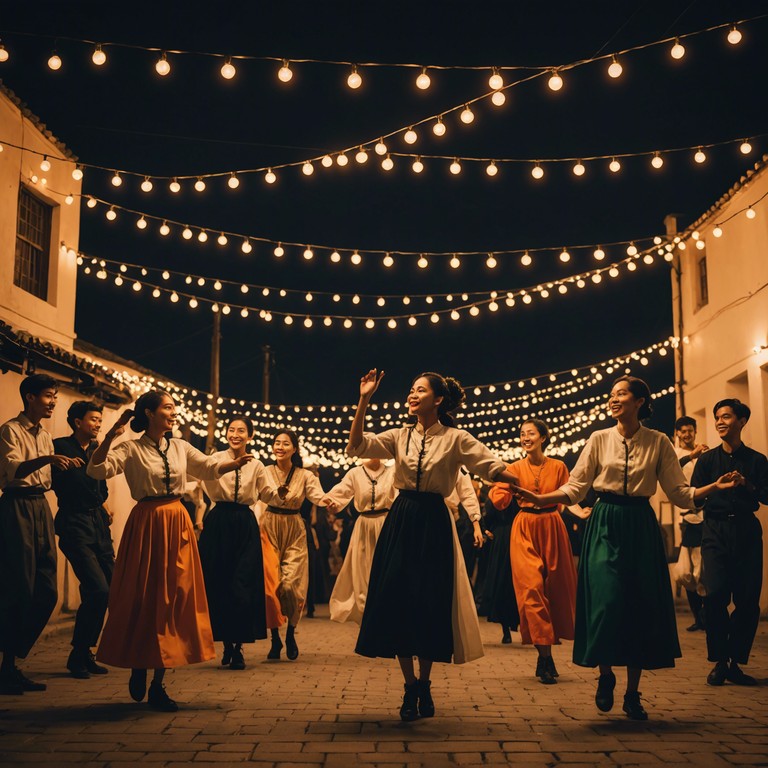 A cumbia track infused with an uplifting, celebratory vibe. The music captures a sense of victory and communal joy, perfect for festive occasions or triumphal moments. Featuring traditional rhythms that energize and inspire, the piece progresses with vibrant melodies that evoke feelings of accomplishment and happiness.