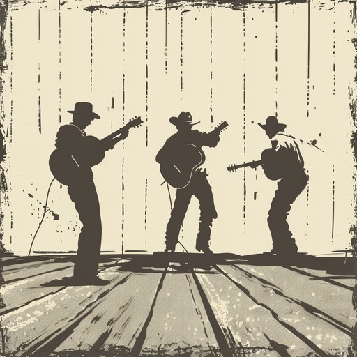 Fast-paced bluegrass instrumental featuring virtuosic solos and tight harmonies, perfect for a spirited barn dance or country jamboree. Bright banjos, fiddles, and mandolins trade rapid-fire licks over a galloping acoustic bass and guitar rhythm section, building to an exhilarating crescendo that will have listeners clapping and stomping along.