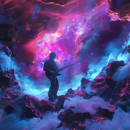 An electrifying instrumental blending heavy metal riffs with cosmic soundscapes, creating an epic and powerful musical journey through the universe. Perfect for high energy scenes and futuristic themes.