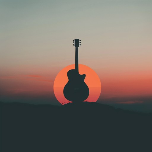 A soft rock instrumental piece with gentle guitar melodies that evoke a deep sense of longing and nostalgia, perfect for reminiscing on sunsets and past memories.