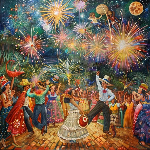 Upbeat and energetic instrumental forró song perfect for traditional june festivals and parties in brazil. Featuring the classic sounds of the zabumba drum, triangle, and accordion, this tune will get everyone on their feet dancing and celebrating. The syncopated rhythms and bright melodies evoke the joyful spirit of festa junina.